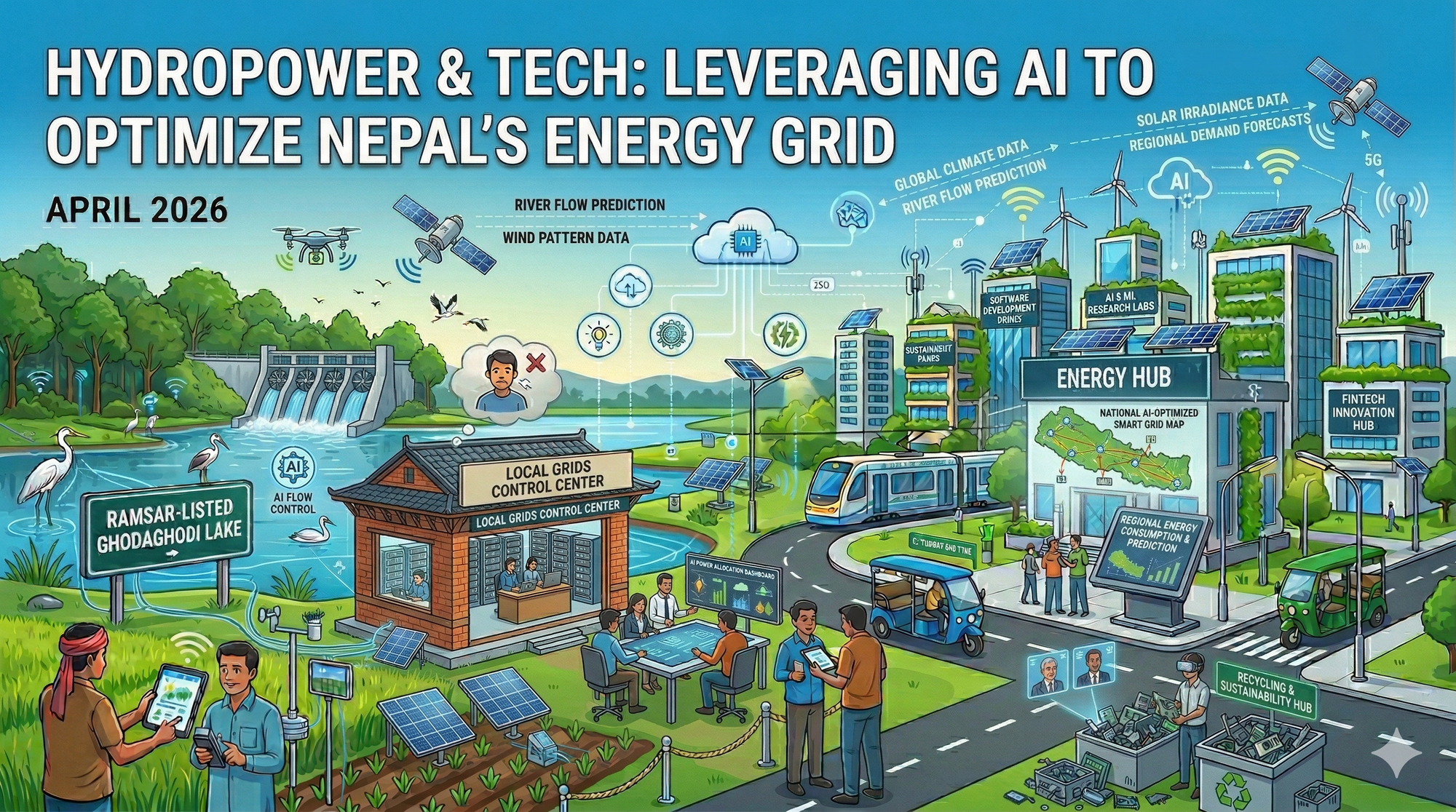 Hydropower & Tech: Leveraging AI to optimize Nepal’s energy grid.