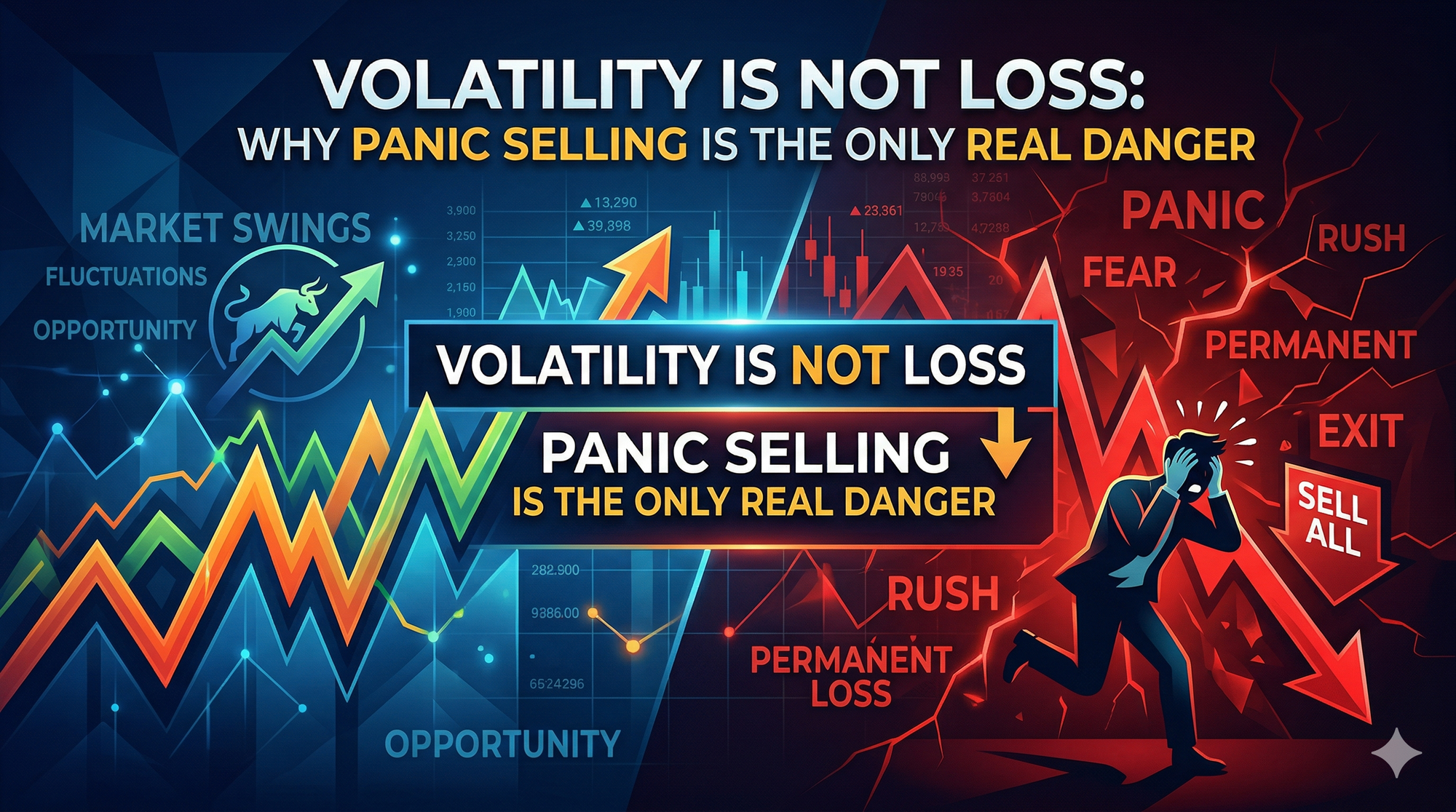 Volatility Is Not Loss: Why Panic Selling Is the Only Real Danger