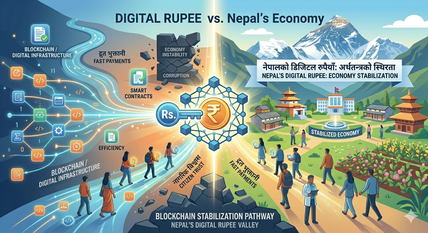 The Digital Rupee: How Blockchain Could Stabilize Nepal's Economy