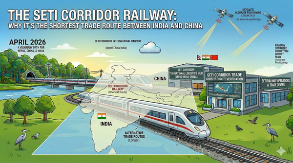 The Seti Corridor Railway: Why it’s the shortest trade route between India and China.