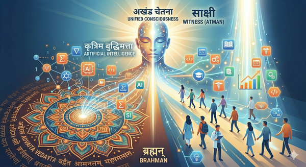 Advaita Vedanta in the Age of AI: How ancient non-duality helps us navigate a digital world.